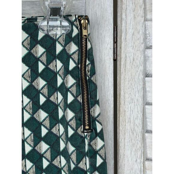 H&M Green Geometric Print Pants Size 10 - Picture 3 of 5